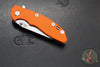 Hinderer XM-18 3.0"- Harpoon Tanto- Stonewash Titanium And Orange G-10 Handle- Stonewash Finished S45VN Blade