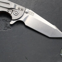 Hinderer XM-18 3.0"- Harpoon Tanto- Stonewash Titanium And Red G-10 Handle- Stonewash Finished S45VN Blade