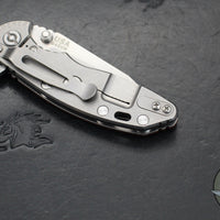 Hinderer XM-18 3.0"- Harpoon Tanto- Stonewash Titanium And Red G-10 Handle- Stonewash Finished S45VN Blade