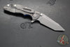 Hinderer XM-18 3.0"- Harpoon Tanto- Working Finish Titanium And Blue G-10 Handle- Working  Finish S45VN Blade