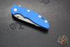 Hinderer XM-18 3.0"- Harpoon Tanto- Working Finish Titanium And Blue G-10 Handle- Working  Finish S45VN Blade