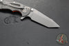 Hinderer XM-18 3.0"- Harpoon Tanto- Working Finish Titanium And Orange G-10 Handle- Working  Finish S45VN Blade