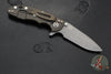 Hinderer XM-18 3.0"- Spanto Edge- Battle Bronze Finished Ti And Red G-10- Working Finish Blade
