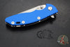 Hinderer XM-18 3.0"- Spanto Edge- Stonewash Finished Ti And Blue G-10- Stonewash Blade