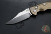 Hinderer XM-18 3.5"- AUTOMATIC- Bowie- Stonewash Bronze Finished Titanium- Stonewash Blade