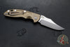 Hinderer XM-18 3.5"- AUTOMATIC- Bowie- Stonewash Bronze Finished Titanium- Stonewash Blade