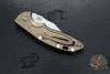 Hinderer XM-18 3.5"- AUTOMATIC- Bowie- Stonewash Bronze Finished Titanium- Stonewash Blade