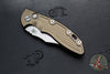 Hinderer XM-18 3.5"- AUTOMATIC- Bowie- Stonewash Bronze Finished Titanium- Stonewash Blade