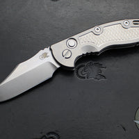 Hinderer XM-18 3.5"- AUTOMATIC- Bowie- Stonewash Finished Titanium- Stonewash Blade