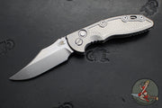 Hinderer XM-18 3.5"- AUTOMATIC- Bowie- Stonewash Finished Titanium- Stonewash Blade