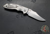 Hinderer XM-18 3.5"- AUTOMATIC- Bowie- Stonewash Finished Titanium- Stonewash Blade