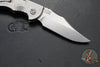 Hinderer XM-18 3.5"- AUTOMATIC- Bowie- Stonewash Finished Titanium- Stonewash Blade