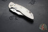 Hinderer XM-18 3.5"- AUTOMATIC- Bowie- Stonewash Finished Titanium- Stonewash Blade