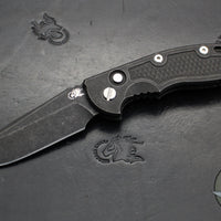 Hinderer XM-18 3.5"- AUTOMATIC- Spearpoint- Battle Black DLC Finished Titanium- Battle Black DLC Blade