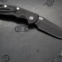 Hinderer XM-18 3.5"- AUTOMATIC- Spearpoint- Battle Black DLC Finished Titanium- Battle Black DLC Blade