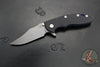 Hinderer XM-18 3.5"- Bowie Edge- Battle Blue Ti And Black G-10- Working Finish Finished S45VN Steel Blade