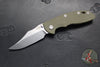 Hinderer XM-18 3.5"- NON FLIPPER- Bowie Edge- Stonewash Bronze Ti And Various G-10 Handles- Stonewash Finished S45VN Steel Blade