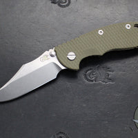 Hinderer XM-18 3.5"- NON FLIPPER- Bowie Edge- Stonewash Bronze Ti And Various G-10 Handles- Stonewash Finished S45VN Steel Blade