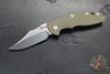 Hinderer XM-18 3.5"- NON FLIPPER- Bowie Edge- Stonewash Ti And Various G-10 Scale- Stonewash Finished S45VN Steel Blade