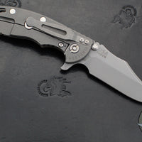 Hinderer XM-18 3.5"- Bowie Edge- Working Finish Ti And FDE G-10 Handle- Working Finish Finished S45VN Steel Blade