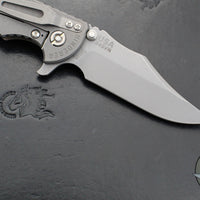 Hinderer XM-18 3.5"- Bowie Edge- Working Finish Ti And FDE G-10 Handle- Working Finish Finished S45VN Steel Blade