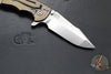 Hinderer XM-18 3.5"- Harpoon Spanto- Stonewash Bronze Titanium And Black G-10 Handle- Stonewash S45VN Steel Blade