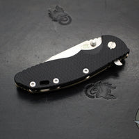 Hinderer XM-18 3.5"- Harpoon Spanto- Stonewash Bronze Titanium And Black G-10 Handle- Stonewash S45VN Steel Blade