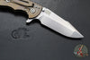 Hinderer XM-18 3.5"- Harpoon Spanto- Stonewash Bronze Titanium And OD Green G-10 Handle- Stonewash S45VN Steel Blade