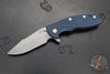 Hinderer XM-18 3.5"- Harpoon Spanto- Working Finish Titanium And Blue/Black G-10 Handle- Working Finish S45VN Steel Blade