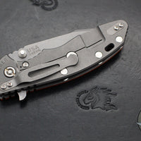 Hinderer XM-18 3.5"- Harpoon Spanto- Working Finish Titanium And Orange G-10 Handle- Working Finish S45VN Steel Blade