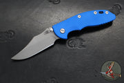 Hinderer XM-18 3.5"- NON FLIPPER- Bowie Edge- Battle Blue Titanium And Various G-10 Handles- Working Finish Blade