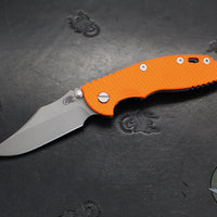 Hinderer XM-18 3.5"- NON FLIPPER- Bowie Edge- Battle Blue Titanium And Various G-10 Handles- Working Finish Blade