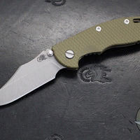 Hinderer XM-18 3.5"- NON FLIPPER- Bowie Edge- Battle Bronze Titanium And Various G-10 Handles- Working Finish Blade