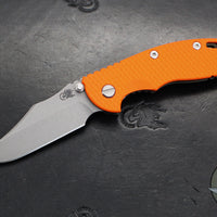 Hinderer XM-18 3.5"- NON FLIPPER- Bowie Edge- Battle Bronze Titanium And Various G-10 Handles- Working Finish Blade