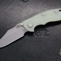 Hinderer XM-18 3.5"- NON FLIPPER- Bowie Edge- Battle Bronze Titanium And Various G-10 Handles- Working Finish Blade