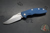 Hinderer XM-18 3.5"- NON FLIPPER- Bowie Edge- Stonewash Blue Ti And BlueBlack G-10- Stonewash Finished S45VN Steel Blade