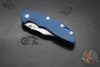 Hinderer XM-18 3.5"- NON FLIPPER- Bowie Edge- Stonewash Blue Ti And BlueBlack G-10- Stonewash Finished S45VN Steel Blade