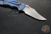 Hinderer XM-18 3.5"- NON FLIPPER- Bowie Edge- Stonewash Blue Ti And Various G-10 Handles- Stonewash Finished S45VN Steel Blade