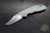 Hinderer XM-18 3.5"- NON FLIPPER- Bowie Edge- Stonewash Blue Ti And Various G-10 Handles- Stonewash Finished S45VN Steel Blade