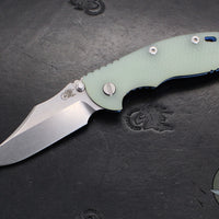 Hinderer XM-18 3.5"- NON FLIPPER- Bowie Edge- Stonewash Blue Ti And Various G-10 Handles- Stonewash Finished S45VN Steel Blade