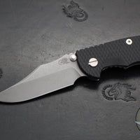 Hinderer XM-18 3.5"- NON FLIPPER- Bowie Edge- Working Finish Ti And Black G-10- Working Finish S45VN Steel Blade