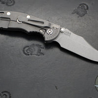 Hinderer XM-18 3.5"- NON FLIPPER- Bowie Edge- Working Finish Ti And Black G-10- Working Finish S45VN Steel Blade