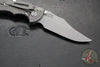 Hinderer XM-18 3.5"- NON FLIPPER- Bowie Edge- Working Finish Ti And Black G-10- Working Finish S45VN Steel Blade