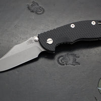 Hinderer XM-18 3.5"- NON FLIPPER- Bowie Edge- Working Finish Ti And Black G-10- Working Finish S45VN Steel Blade