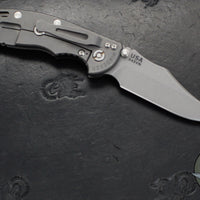 Hinderer XM-18 3.5"- NON FLIPPER- Bowie Edge- Working Finish Ti And Various G-10 Handles- Working Finish S45VN Steel Blade