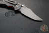 Hinderer XM-18 3.5"- NON FLIPPER- Bowie Edge- Working Finish Ti And Orange G-10- Working Finish S45VN Steel Blade