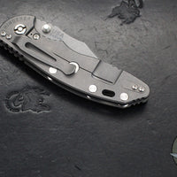 Hinderer XM-18 3.5"- NON FLIPPER- Bowie Edge- Working Finish Ti And Various G-10 Handles- Working Finish S45VN Steel Blade