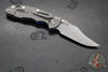 Hinderer XM-18 3.5"- NON FLIPPER- Bowie Edge- Working Finish Ti And BlueBlack G-10- Working Finish S45VN Steel Blade