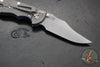 Hinderer XM-18 3.5"- NON FLIPPER- Bowie Edge- Working Finish Ti And BlueBlack G-10- Working Finish S45VN Steel Blade