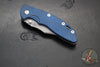 Hinderer XM-18 3.5"- NON FLIPPER- Bowie Edge- Working Finish Ti And BlueBlack G-10- Working Finish S45VN Steel Blade